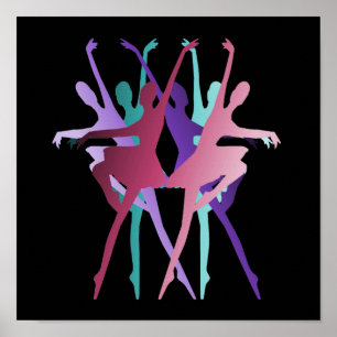 Dance Dance Dance Colors Poster