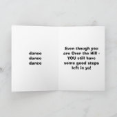 DANCE DANCE DANCE OVER THE HILL KAART (Binnen)