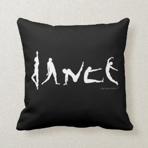 Dance Dancers Poses Silhouettes Fun Custom Pillow Kussen