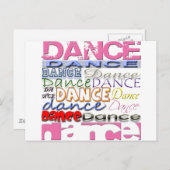 Dance Dancer's Products Briefkaart (Voorkant / Achterkant)