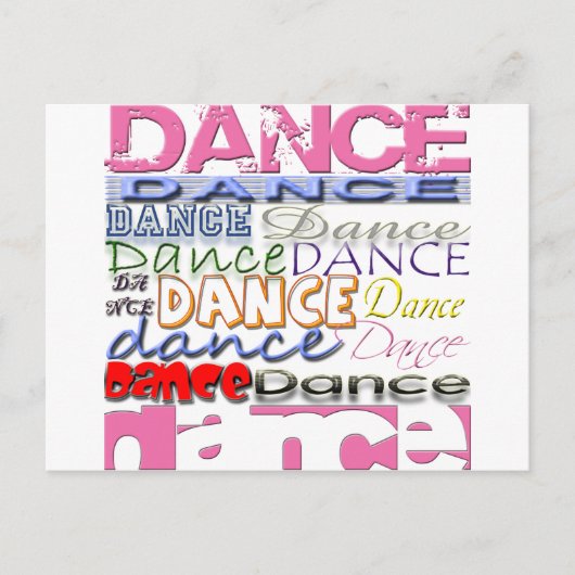 Dance Dancer's Products Briefkaart (Voorkant)