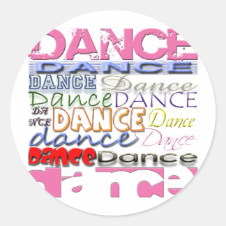 Dance Dancer's Products Ronde Sticker