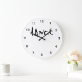 Dance Dancers Silhouettes Wall Clock Grote Klok (Huis)