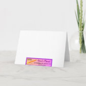 Dance Dancing Silhouette Wenskaart Kaart (Achterkant)