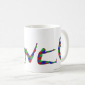 Dance Dansende Silhouette Mok (multicolors) (Voorkant rechts)