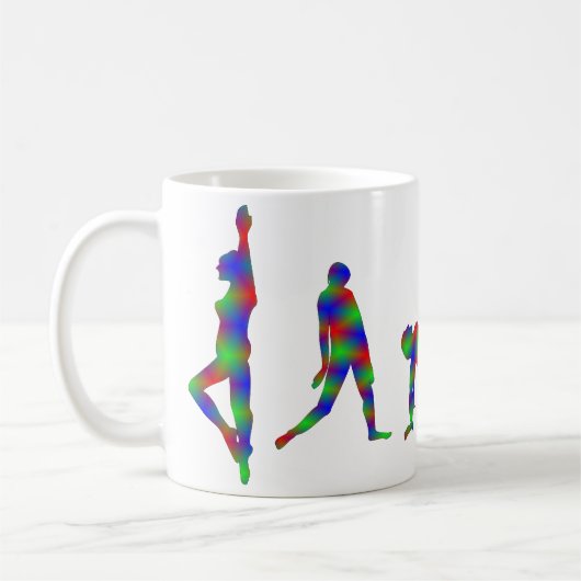 Dance Dansende Silhouette Mok (multicolors) (Links)