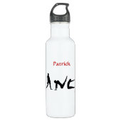 Dance Dansende Silhouettes Aangepaste naam herbrui Waterfles (Voorkant)