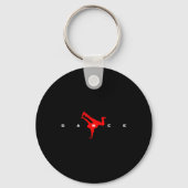 Dance Danser Dancer Sleutelhanger (Voorkant)