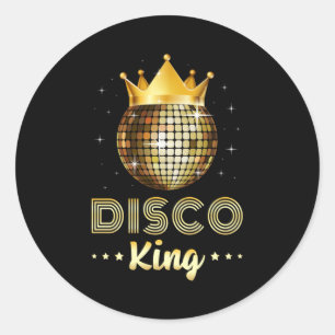 Dance Danser Disco King Dancer Party Gift Idee Ronde Sticker