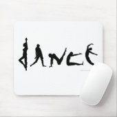 Dance Danser Silhouette Design Muismat (Met muis)