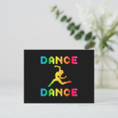 Dance Dansparty Music Sport Dancer Gift Idee Briefkaart (Staand voorkant)