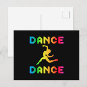 Dance Dansparty Music Sport Dancer Gift Idee Briefkaart (Voorkant / Achterkant)