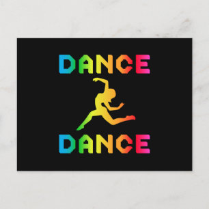 Dance Dansparty Music Sport Dancer Gift Idee Briefkaart