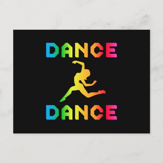 Dance Dansparty Music Sport Dancer Gift Idee Briefkaart (Voorkant)