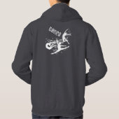 Dance Dark Gray Hoodie (aanpasbaar) (Achterkant)