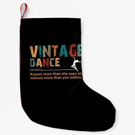  Dance Definition Dance Lover Gift Kleine Kerstsok (Voorkant)
