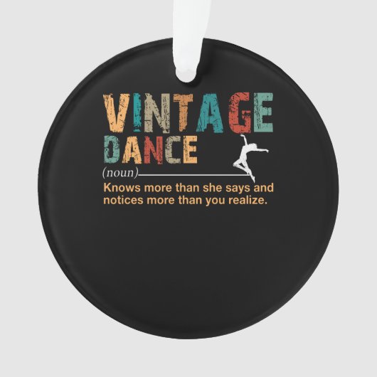  Dance Definition Dance Lover Gift Ornament (voorkant)