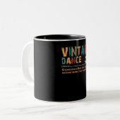  Dance Definition Dance Lover Gift Tweekleurige Koffiemok (Voorkant links)