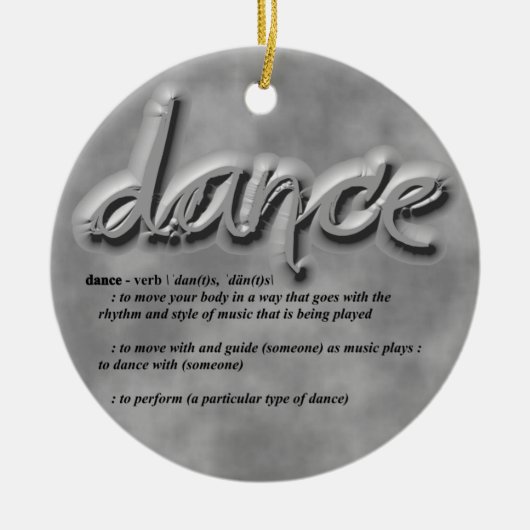 Dance Definition Keramisch Ornament (Voorkant)