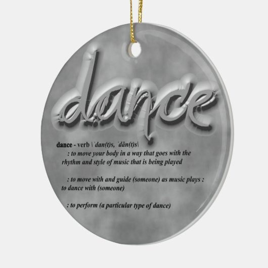 Dance Definition Keramisch Ornament (Links)
