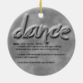 Dance Definition Keramisch Ornament (Achterkant)