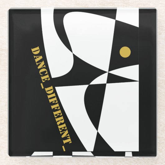 DANCE_DIFFERENT_ GLAZEN ONDERZETTER (Voorkant)