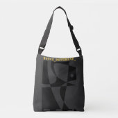 DANCE_DIFFERENT_ grijs zwart Crossbody Tas (Voorkant)