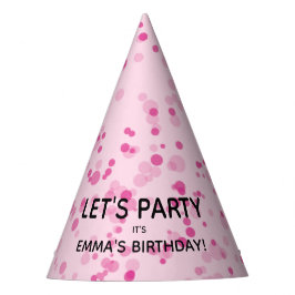 Dance Disco Ball Party Custom Roze en Zwart Feesthoedjes