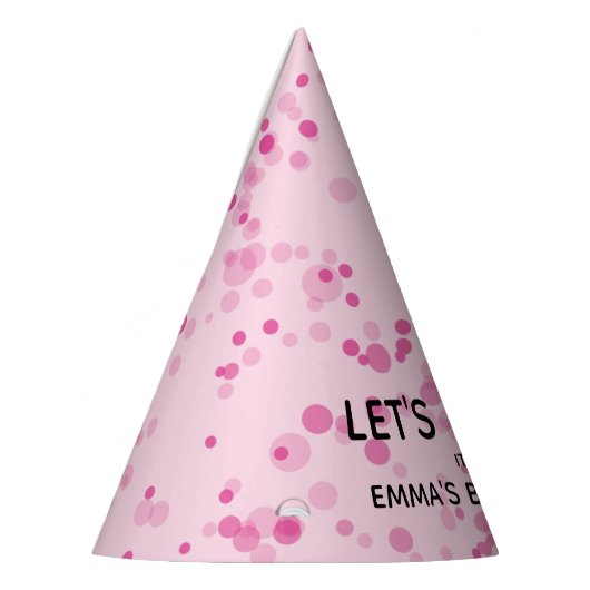 Dance Disco Ball Party Custom Roze en Zwart Feesthoedjes (Links)