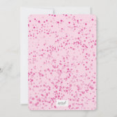 Dance Disco Ball Retro Birthday Pink Black Kaart (Achterkant)