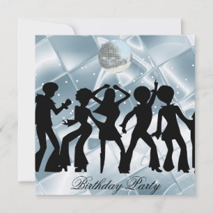 Dance Disco Birthday Party ice Invitation Kaart
