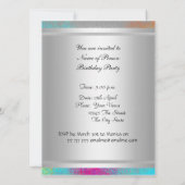 Dance Disco Surprise Birthday Party Invitation Kaart (Achterkant)