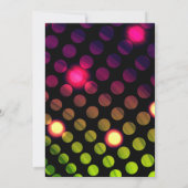 Dance disco verjaardagsfeestje uitnodiging (Achterkant)