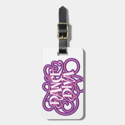 Dance Diva Bagagelabel (Voorkant verticaal)