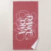 Dance Diva Beach Towel Strandlaken (Voorkant)