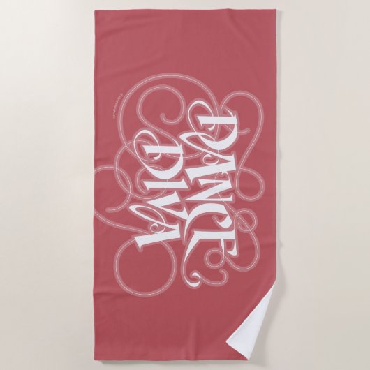 Dance Diva Beach Towel Strandlaken (Voorkant)