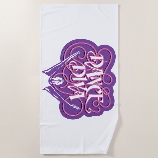 Dance Diva Beach Towel Strandlaken (Voorkant)