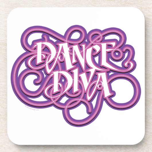 Dance Diva Bier Onderzetter (Voorkant)