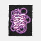 Dance Diva Fleece Deken (Voorkant)