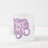 Dance Diva Frosted Glass Coffee Mok (Voorkant links)