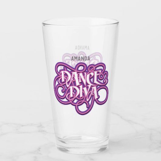 Dance Diva Glas (Voorkant)