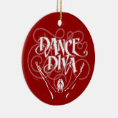 Dance Diva Keramisch Ornament (Rechts)