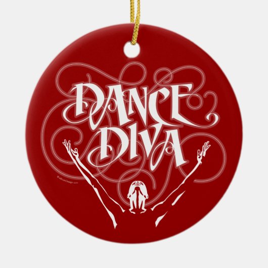 Dance Diva Keramisch Ornament (Voorkant)