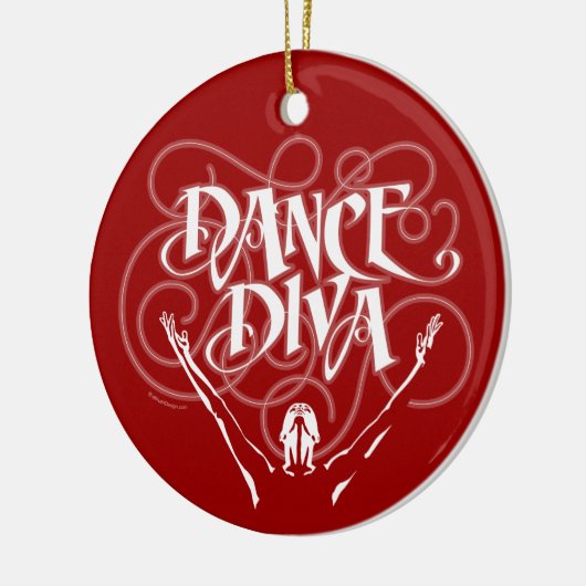 Dance Diva Keramisch Ornament (Links)