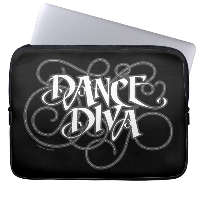 Dance Diva Laptop Sleeve (Voorkant)
