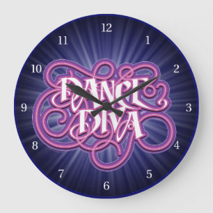 Dance Diva Large Clock Grote Klok