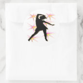 Dance Diva T-shirts en geschenken Ronde Sticker (Tas)