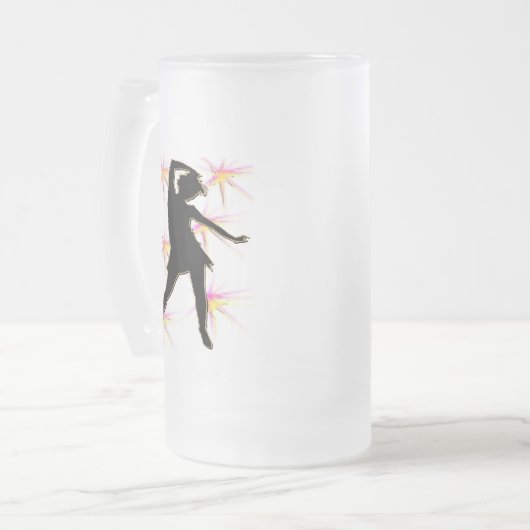 Dance Diva T-Shirts en Gifts Matglas Bierpul (Voorkant links)