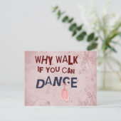 Dance don't Walk Briefkaart (Staand voorkant)