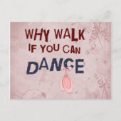 Dance don't Walk Briefkaart (Voorkant)